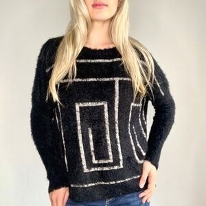 Velzera sweater in black/wht